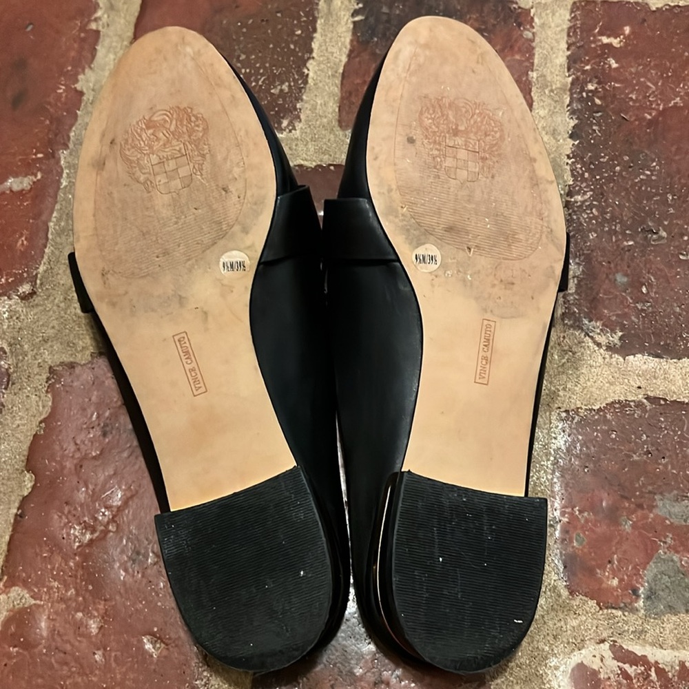 🥿 Vince Camuto “Rausa” Black Leather Mules - Picture 4 of 8
